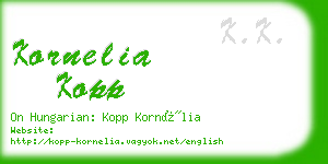 kornelia kopp business card